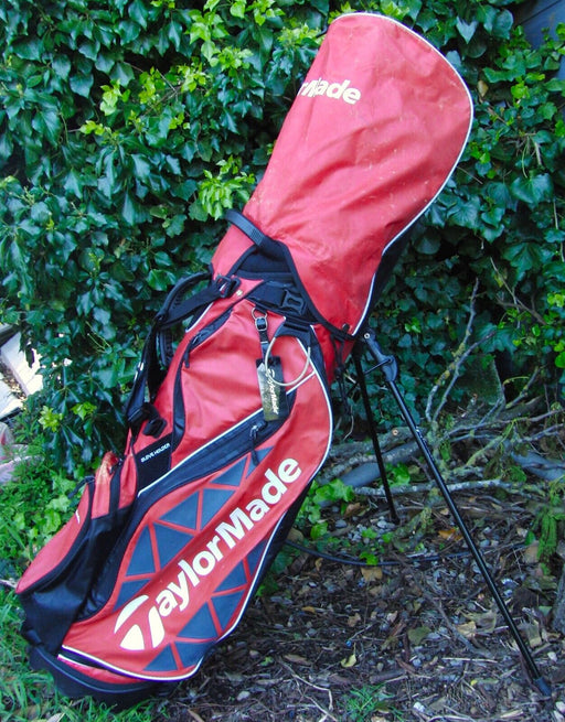 11 Division TaylorMade Red Golf Cart Carry Golf Clubs Stand Bag