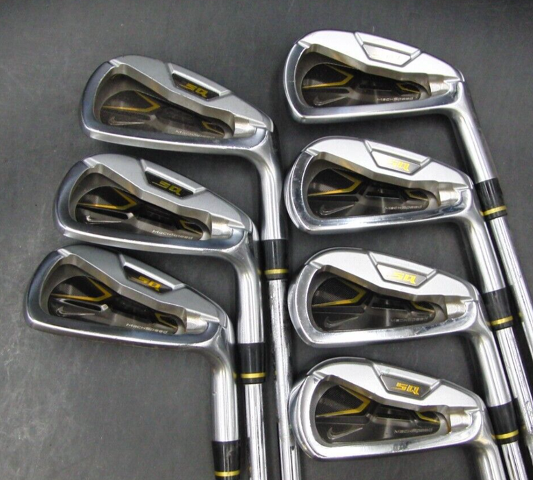 Set of 7 x Nike SQ Machspeed Forged Irons 4-PW Stiff Steel Shafts Nike Grips*