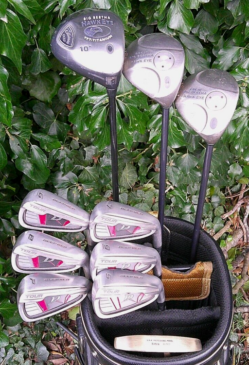 Set of Wilson Deep Red Tour 6-SW+ Callaway Driver+ 4 Wood+ 7 wood+ Putter