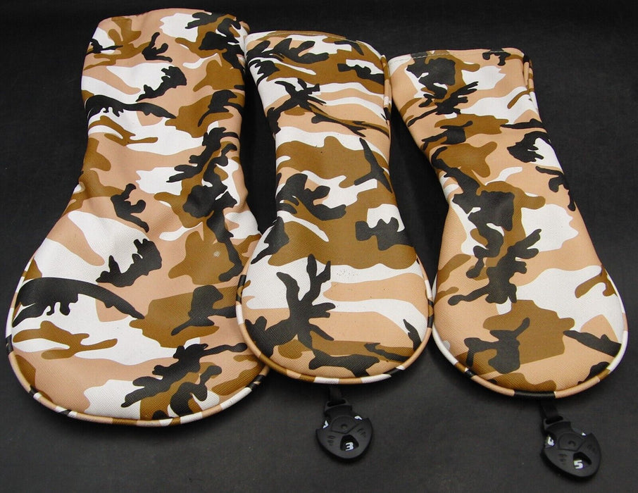 Set of 4 Desert Camo Driver, Woods & Putter Head Covers