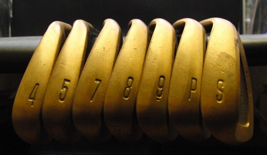 Set of 7 x Bridgestone Tan Bec TB-I Irons 4-SW (6 Iron Missing) Regular Graphite