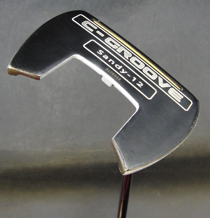 Yes! C-Groove Sandy-12 Putter 84cm PlayingLength Steel Shaft With Grip + Yes! HC