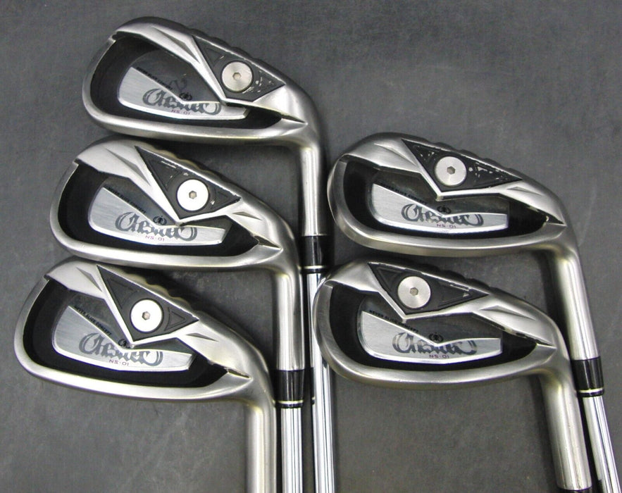 Set of 5x Never Slice Concept NS-01 Irons 6-PW Stiff Steel Shafts