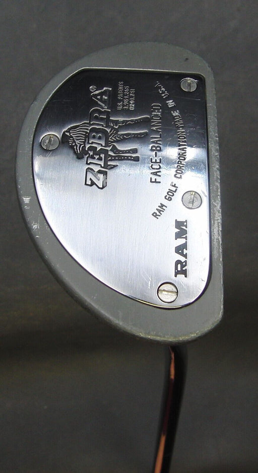 RAM Zebra Face Balanced Putter 87.5cm Playing Length Steel Shaft Zebra Grip