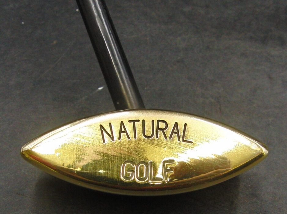 Natural Golf Putter Coated Steel Shaft 88.5cm Length Black Grip