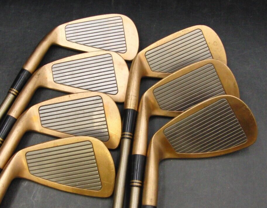 Set of 7 x Bridgestone Tan Bec TB-I Irons 4-SW (6 Iron Missing) Regular Graphite