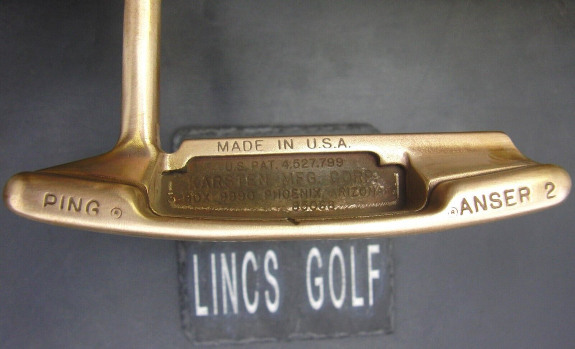 Refinished Copper Ping Anser 2 Putter Steel Shaft 89cm Length Psyko Grip