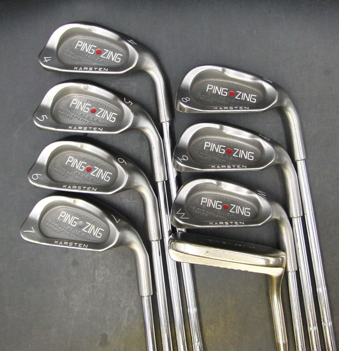 Set of Ping Zing Red Dot  4-PW + Callaway Driver + 3 Wood + 4 Wood + Putter*