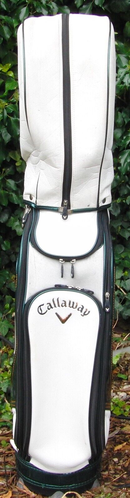 5 Division White/Green Callaway Cart Carry Golf Clubs Bag