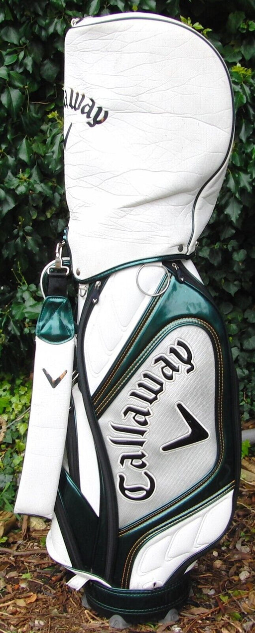 5 Division White/Green Callaway Cart Carry Golf Clubs Bag
