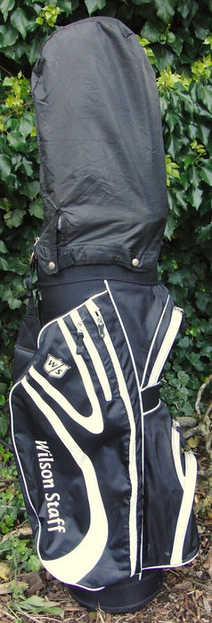 5 Division Wilson Staff White & Black Golf Cart Carry Golf Clubs Bag