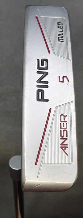 Left Handed Ping Anser 5 Milled Putter Steel Shaft 86cm Length Acer Grip*