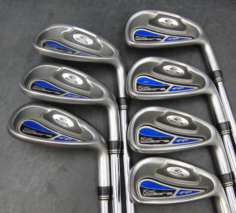Set of 7 x Cobra King FP Irons 5-PW+GW Regular Steel Shafts Golf Pride Grips