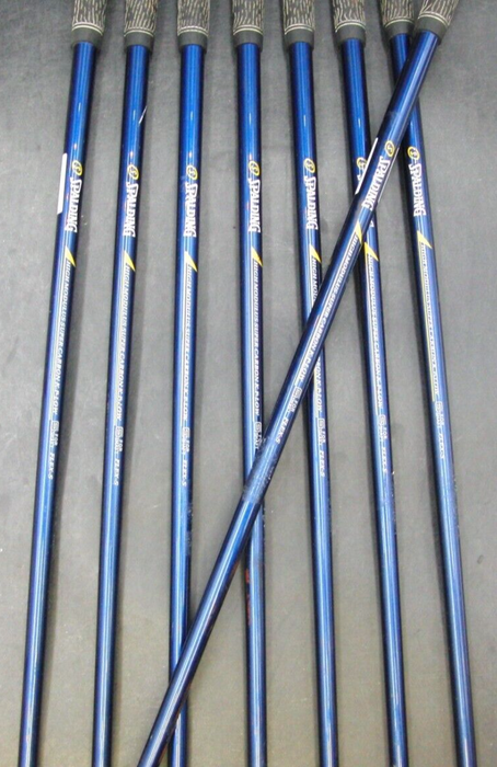 Set of 8 x Spalding High Ball Irons 3-PW Stiff Graphite Shafts Spalding Grips