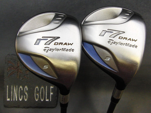 Set of 2 Ladies Taylormade r7 Draw 3 + 5 Woods Ladies Graphite Shafts