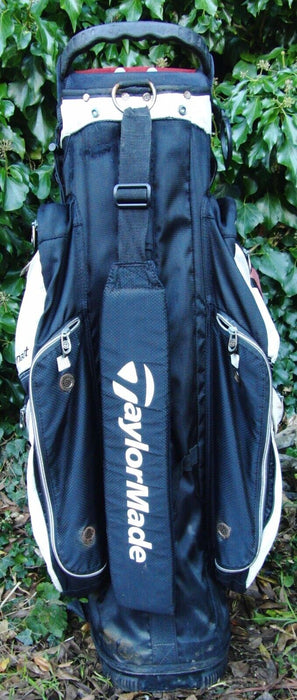 14 Division TaylorMade Juggernaut Black/White Carry Trolley Cart Golf Clubs Bag