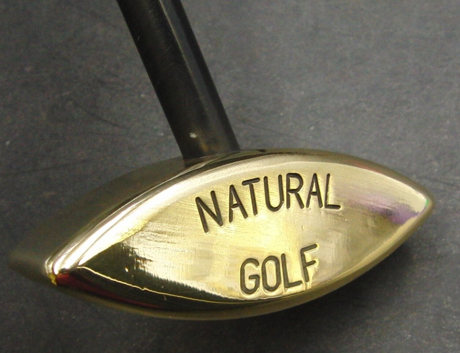 Natural Golf Putter Coated Steel Shaft 88.5cm Length Black Grip