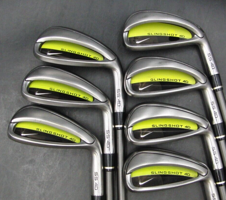 Set of 7 x Nike Slingshot 4D Irons 4-PW Regular Graphite Shafts Nexgen Grips*