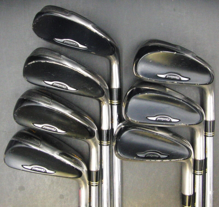 Set of 7 x Cleveland Hibore XLi Irons 4-PW Extra Stiff Steel Shafts Pride Grips*