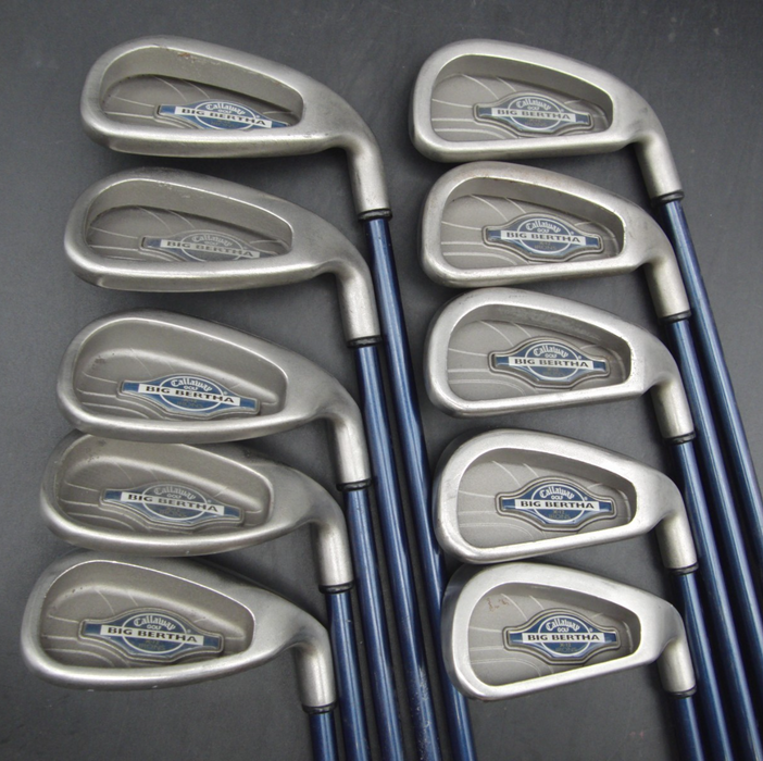 Set of Callaway Big Bertha X-12 Iron 3-GW + Driver + 3 Wood + 5 Wood + Putter*