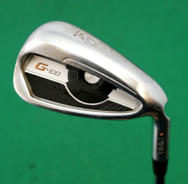 Ping G400 Orange Dot 9 Iron Ping AWT Stiff Steel Shaft Golf Pride Grip