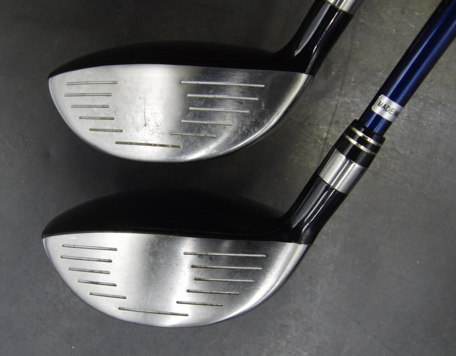 Set of 2 Accudis AD-501 3+5 Woods Regular Graphite Shafts Accudis Grips & HC