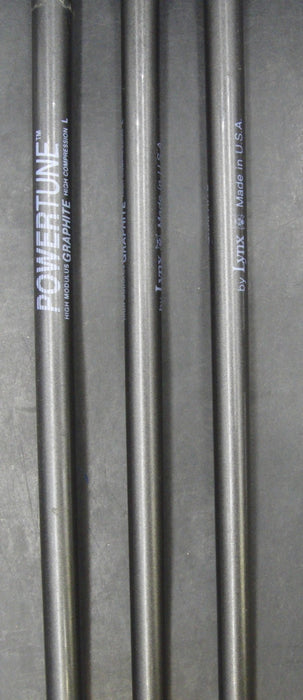 Set of 3 Lynx Tigress G 1, 3 & 5 Woods Regular Graphite Shafts with Grips