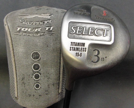 Left Handed Spalding Select 210cc 15° 3 Wood Regular Graphite Shaft + HC