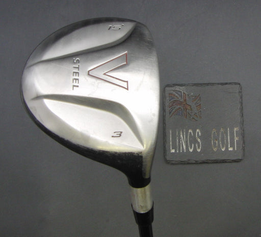 TaylorMade V Steel 15° 3 Wood Stiff Graphite Shaft Benross Grip