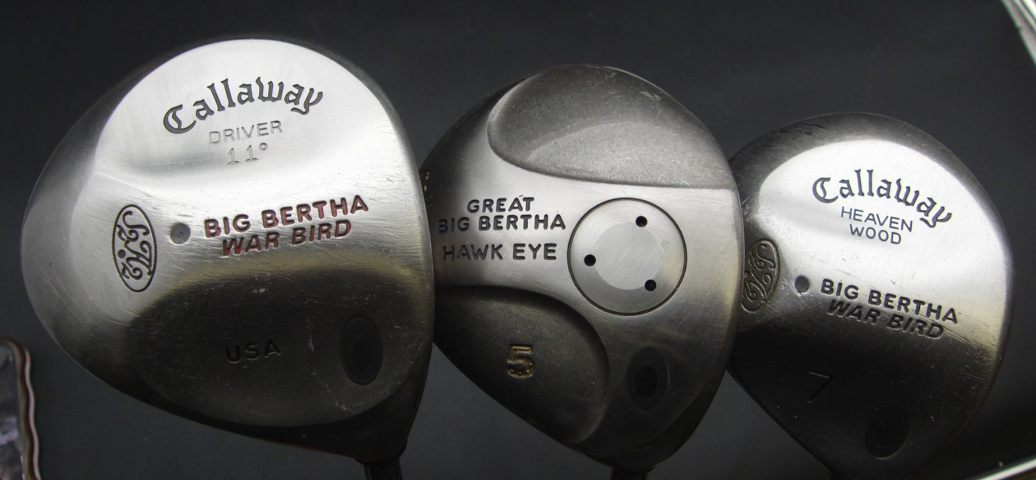 Set of Callaway Big Bertha X-12 3-PW+Callaway Driver + 5 Wood + 7 Wood + Putter*