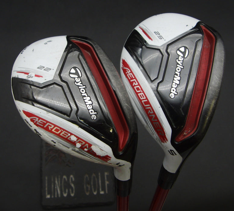 Set of 2 TaylorMade AeroBurner 4+5 Hybrids Regular Graphite Shafts with Grips