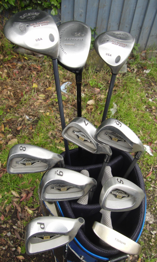 Set of Callaway Big Bertha 6-SW + Callaway 11 Driver + 4 Wood, 5 Wood + Putter**