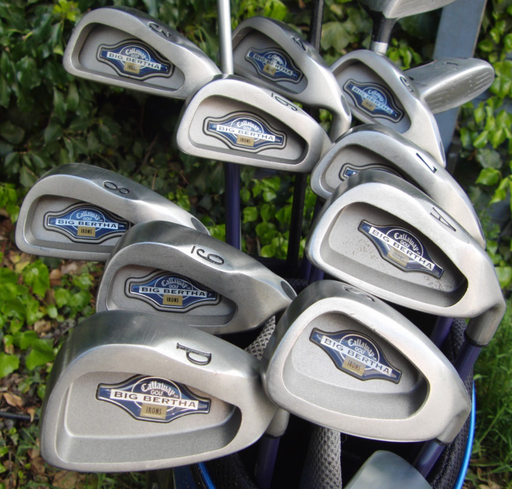 Set of Callaway Big Bertha 3-SW+AW Irons+Driver +3+5 Wood+3 Hybrid+Putter