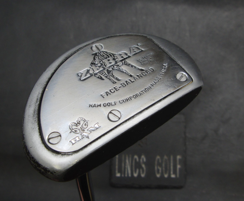 RAM Zebra Putter Steel Shaft 87cm Length Zebra Grip