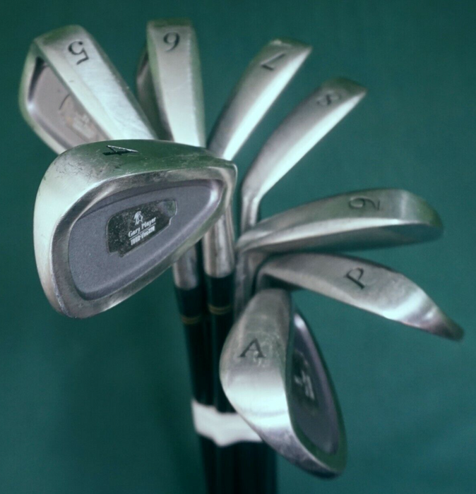 Vintage Set of 8 x Gary Player Tour V-Tec Irons 4-PW +AW Regular Graphite Shafts