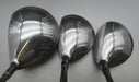 Set of 3 Birth Black Bullet 10° Driver & 4 + 7 Woods Stiff Graphite Shafts