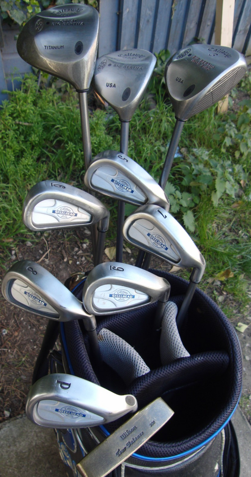 Set of Callaway SteelHead X14 5-PW+ Callaway Driver+3 Wood+ 7 Wood + Putter*
