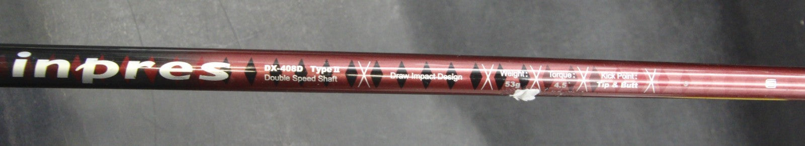 Yamaha Inpres X 4.6D Driver Stiff Graphite Shaft Inpres Grip