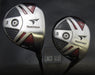 Set of 2 Bridgestone TourStage 701 3+5 Woods Regular Graphite Shafts Mixed Grips