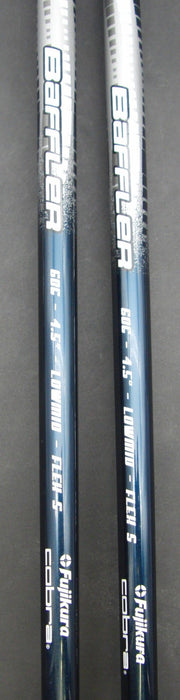 Set of 2 Cobra Baffler XL 4+5 Hybrids Stiff Graphite Shafts Cobra Grips