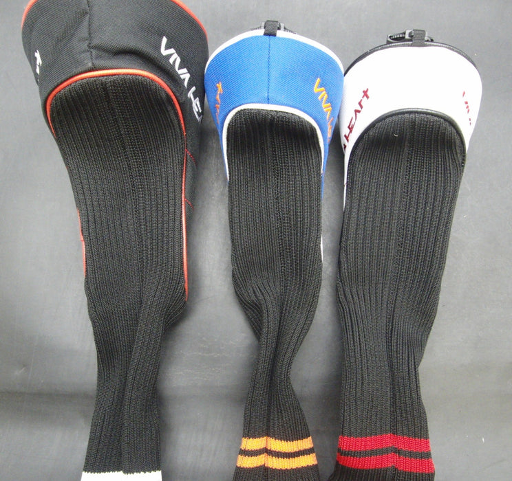 Set of 3 VIVA HEART Driver & 3+5 Woods Head Covers