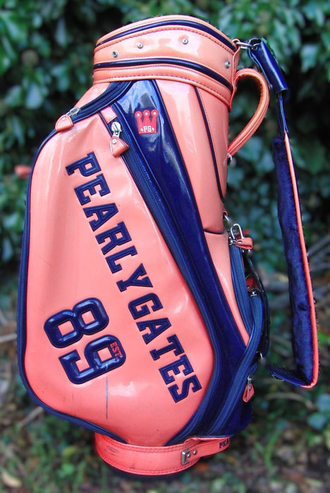 6 Division Pearly Gates 89 Carry 25TH Anniversary Trolley Cart Golf Clubs Bag*