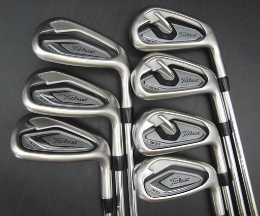 Set of 7x Titleist T300 2019 Irons 5-PW+AW Stiff Steel Shafts Golf Pride Grips**