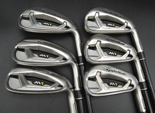 Set of 6x TaylorMade M1 2017 Irons 5-PW Regular Graphite Shafts Black Grips