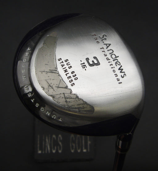 St. Andrews The Traditional SUS 630 3 Wood 15° Regular Graphite Shaft with Grip