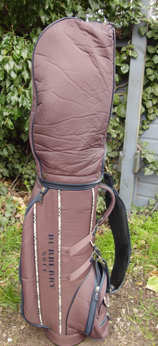 6 Division  Burberry Golf Cart Carry Trolley Golf Clubs Bag*