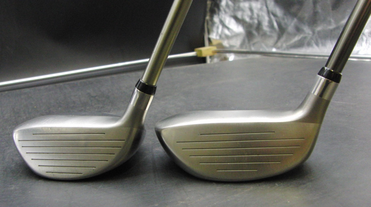 Set of 2 Tsuruya Axel Dual Impact 19° 5 & 21° 7 Woods Regular Graphite Shafts