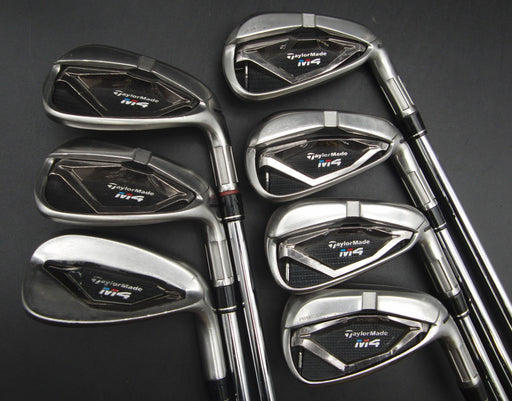 Set of 7x TaylorMade M4 Irons 5-PW+AW Stiff Steel Shafts Nexgen Grips*