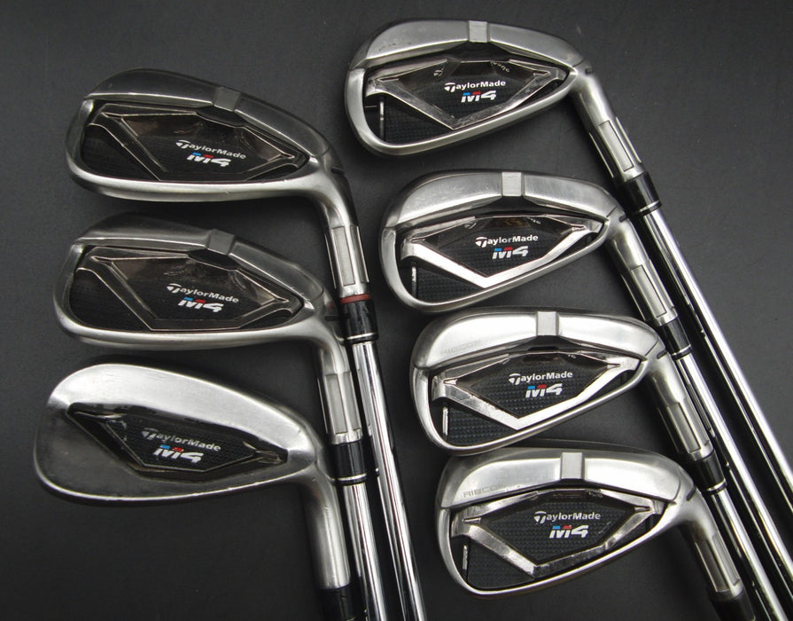 Set of 7x TaylorMade M4 Irons 5-PW+AW Stiff Steel Shafts Nexgen Grips*