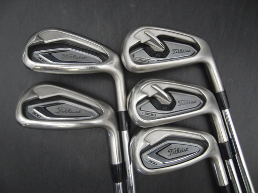 Set of 5x Titleist T300 2019 6-PW Stiff Steel Shafts Golf Pride Grips